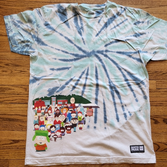 South Park Opening Huf Tie Dye T-shirt Entire Cast 2017 Comedy Central Large - Picture 5 of 6